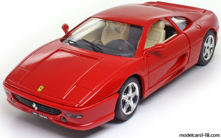 1994 - Ferrari F355 Majorette 1/18 (Червен) Предна лява страна