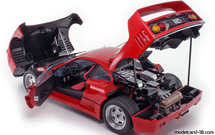 1987 - Ferrari F40 Kyosho 1/18 (Червен) Отваряеми части