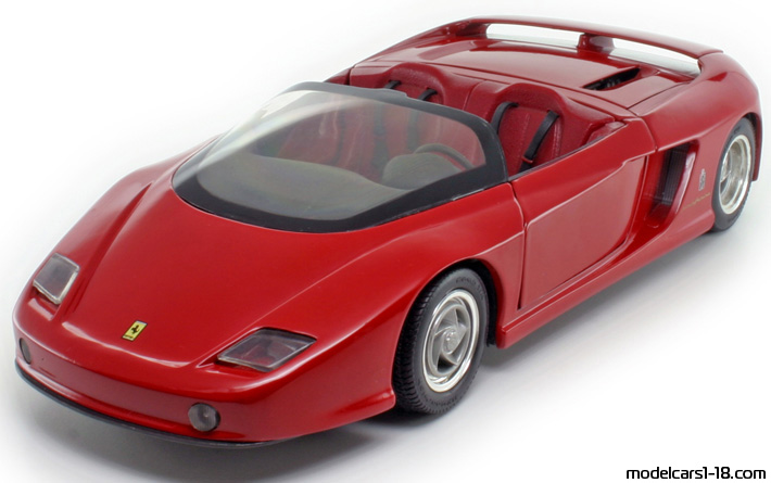 1989 - Ferrari Mythos Concept Revell 1/18 (Червен) Предна лява страна