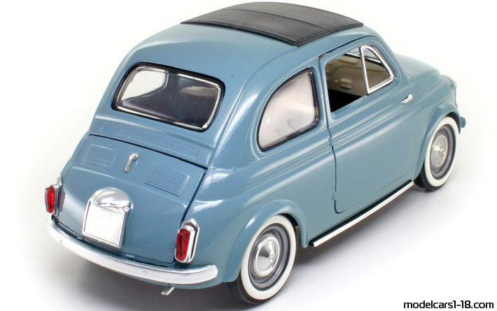 1957 - Fiat 500 Solido 1/16 (Лилав) Задна дясна страна