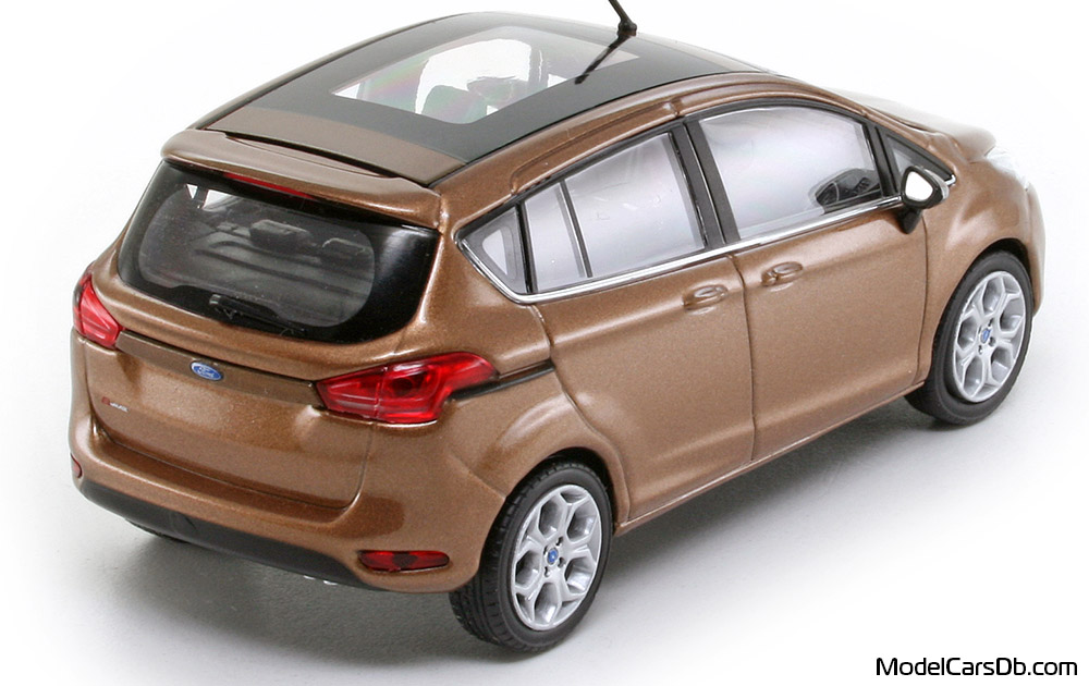 2012 - Ford B-Max Norev 1/43 (Кафяв) Задна дясна страна