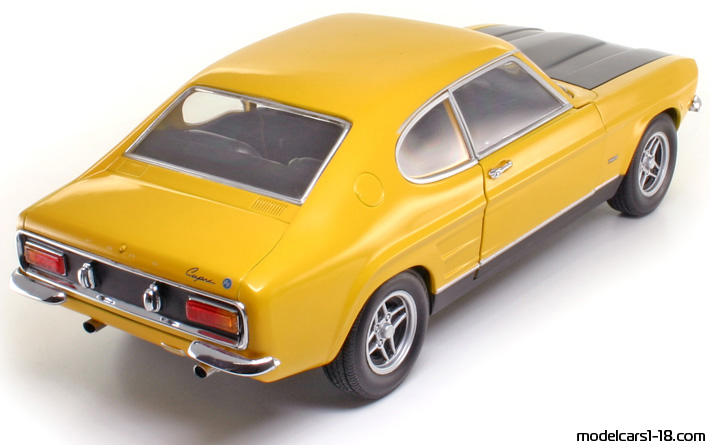 1971 - Ford Capri RS2600 Minichamps 1/18 (Жълт / Черен) Задна дясна страна