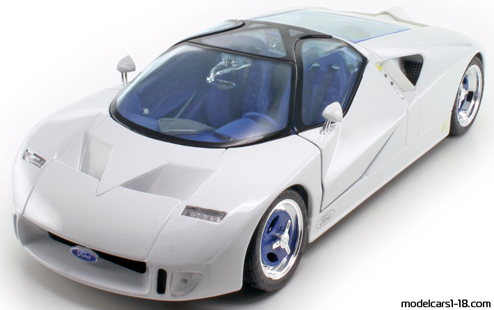 1995 - Ford GT90 Concept Maisto 1/18 (Бял) Предна лява страна