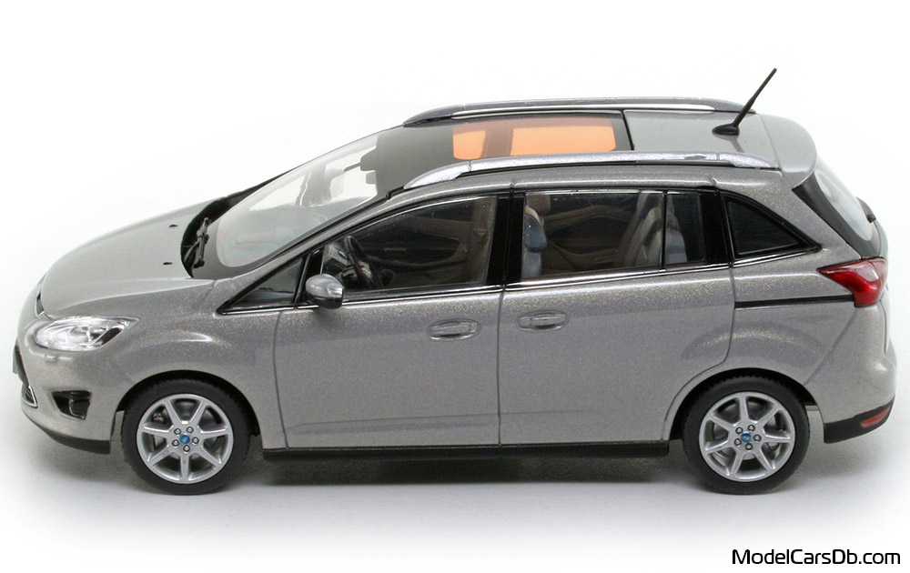 2010 - Ford Grand C-Max Minichamps 1/43 (Сребрист) Страна