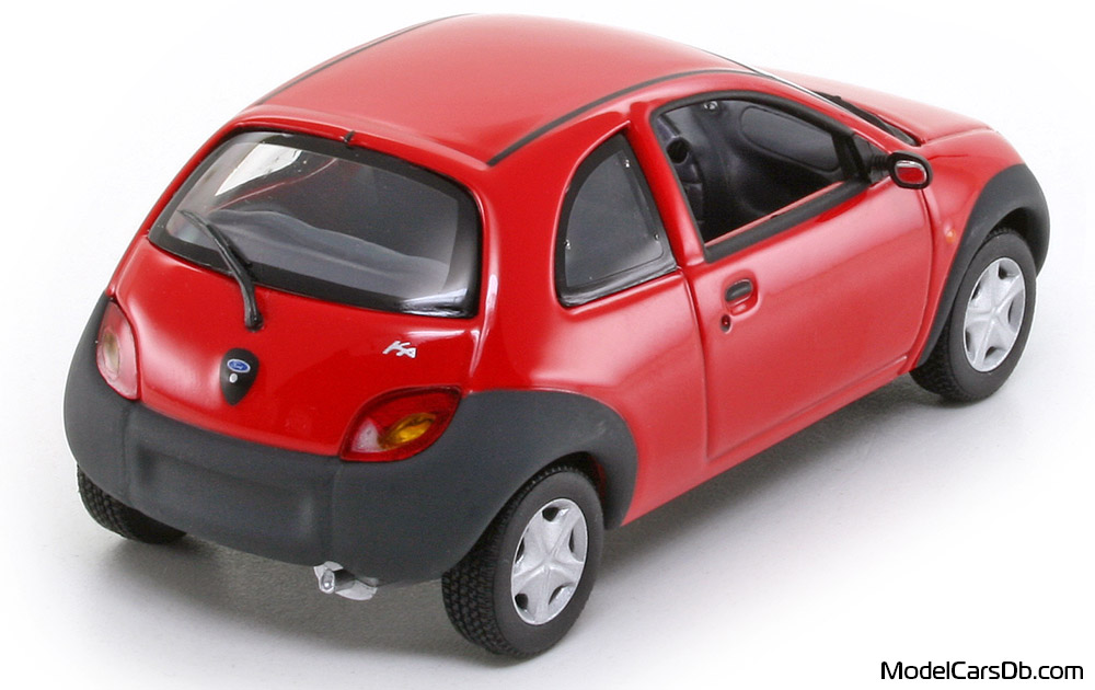 1996 - Ford Ka Minichamps 1/43 (Червен) Задна дясна страна