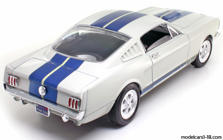 1965 - Ford Mustang Shelby GT350 Jouef Evolution 1/18 (Бял / Син) Задна дясна страна