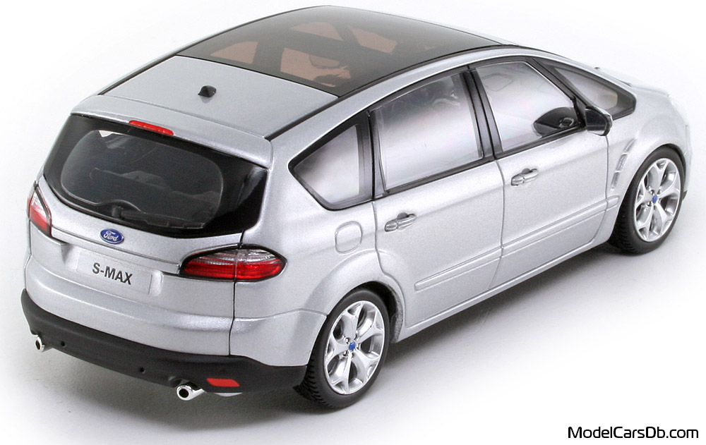 2006 - Ford S-Max Minichamps 1/43 (Сребрист) Задна дясна страна