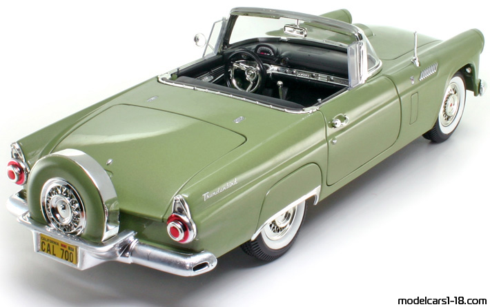 1956 - Ford Thunderbird Motor Max 1/18 (Кафяв) Задна дясна страна