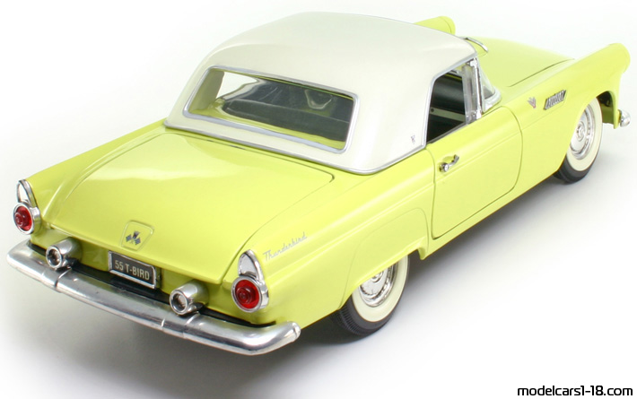 1955 - Ford Thunderbird Road Tough 1/18 (Жълт / Бял) Задна дясна страна