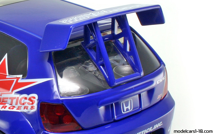 2001 - Honda Civic Si Hot Wheels 1/18 (Син / Червен) Багажник / Отварящи се фарове