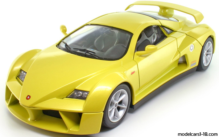 2002 - Italdesign Prima Giugiaro Concept Bburago 1/18 (Сребрист) Предна лява страна