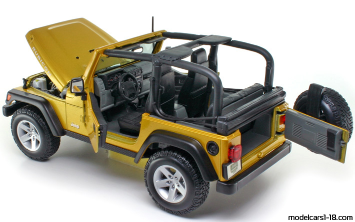 2003 - Jeep Wrangler Rubicon Maisto 1/18 (Жълт) Отваряеми части