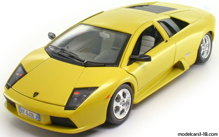 2001 - Lamborghini Murcielago Bburago 1/18 (Жълт) Предна лява страна