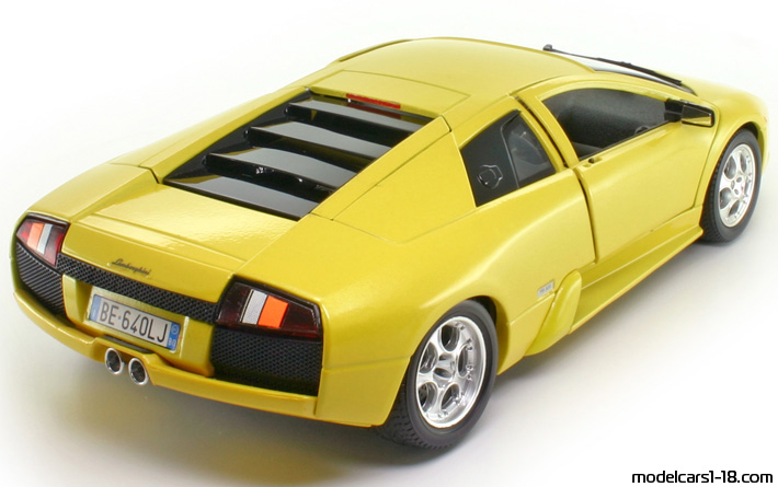 2001 - Lamborghini Murcielago Bburago 1/18 (Жълт) Задна дясна страна