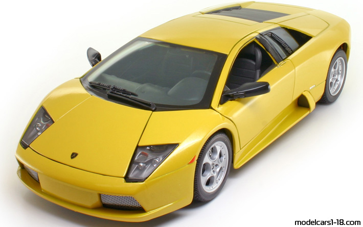 2001 - Lamborghini Murcielago Maisto 1/18 (Жълт) Предна лява страна