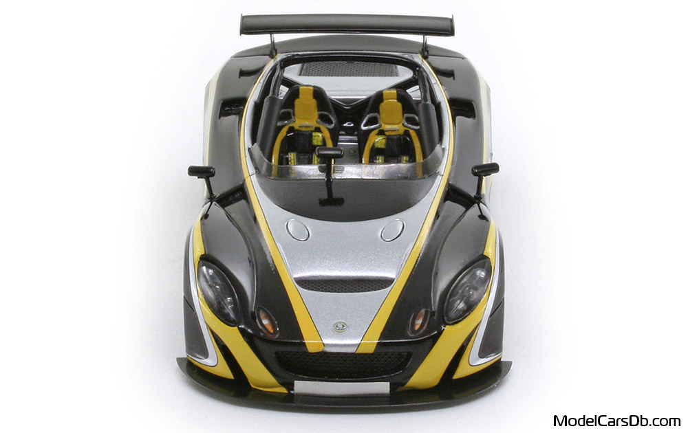 2007 - Lotus 2-Eleven Spark 1/43 (Черен / Сребрист) Предница