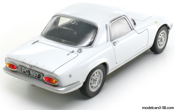 1961 - Lotus Elan S3 Sun Star 1/18 (Бял) Задна дясна страна