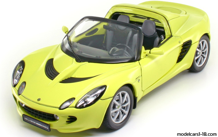 2003 - Lotus Elise 111S Welly 1/18 (Жълт) Предна лява страна