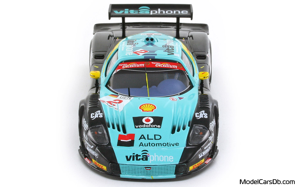 2008 - Maserati MC12 GT1 IXO 1/43 (Black / Син) Предница