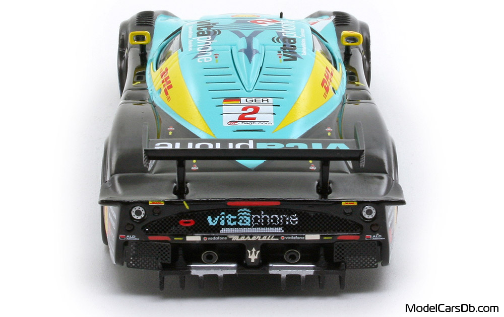 2008 - Maserati MC12 GT1 IXO 1/43 (Black / Син) Задница