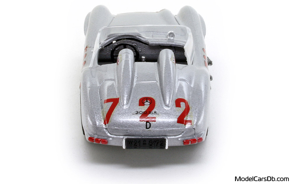 1955 - Mercedes 300 SLR (W196S) Brumm 1/43 (Сребрист) Задница