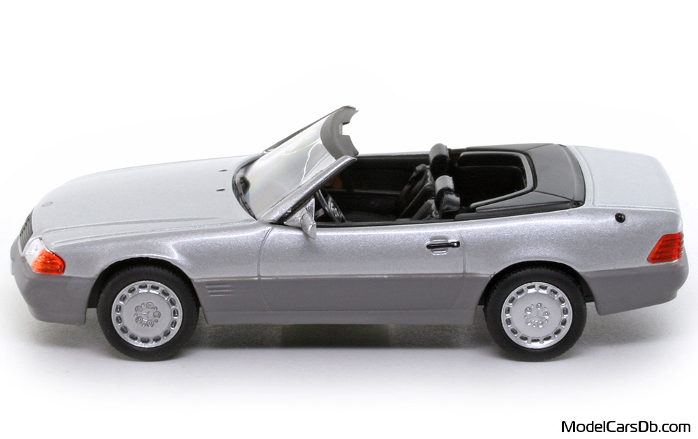 1989 - Mercedes 500 SL (R129) DeAgostini 1/43 (Сребрист / Сив) Страна