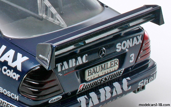 1994 - Mercedes C 180 DTM (W202) Limited Modellcars 1/18 (Син / Бял) Багажник / Отварящи се фарове