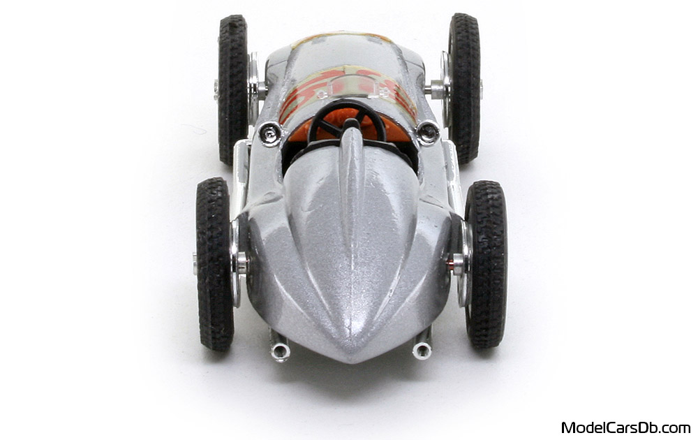 1939 - Mercedes W154 Brumm 1/43 (Сребрист) Задница