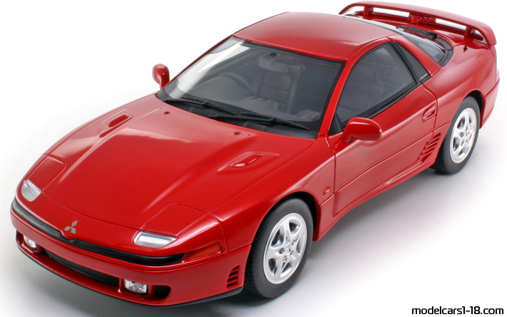 1990 - Mitsubishi 3000 GTO Otto Models 1/18 (Червен) Предна лява страна