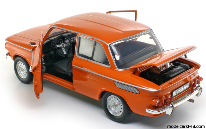 1968 - NSU TTS Revell 1/18 (Оранжев) Отваряеми части
