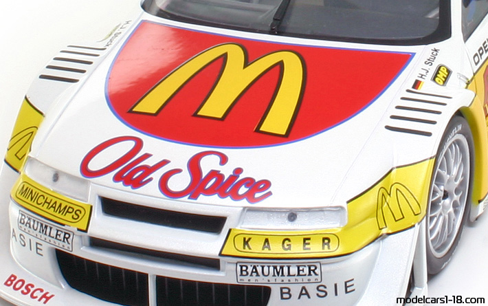 1996 - Opel Calibra V6 ITC UT 1/18 (Бял / Жълт) Двигател