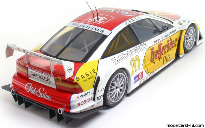 1996 - Opel Calibra V6 ITC UT 1/18 (Бял / Жълт) Задна дясна страна