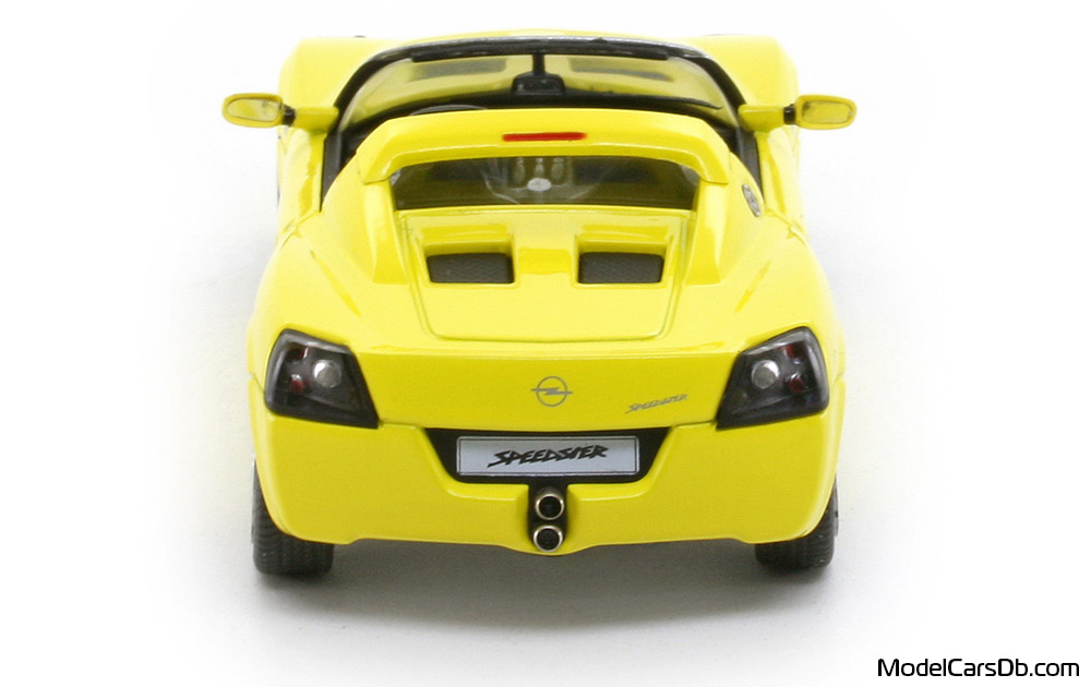 2000 - Opel Speedster Schuco 1/43 (Жълт) Задница