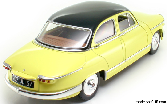 1961 - Panhard PL 17 Solido 1/18 (Жълт / Черен) Задна дясна страна