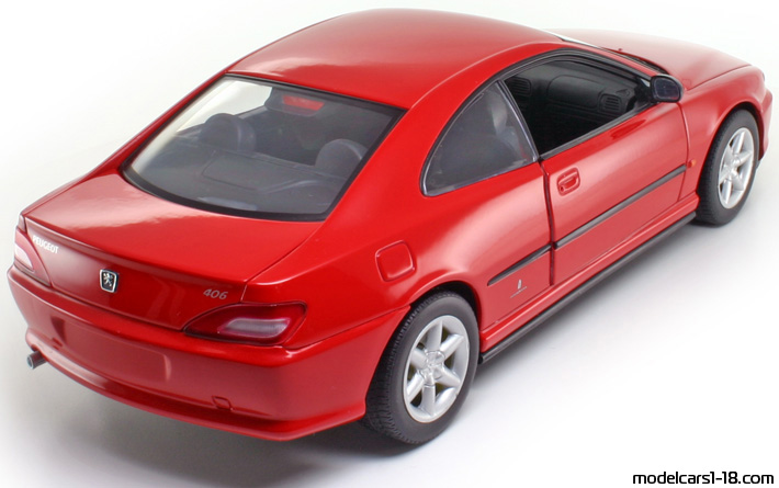 1995 - Peugeot 406 Gate 1/18 (Red) Задна дясна страна