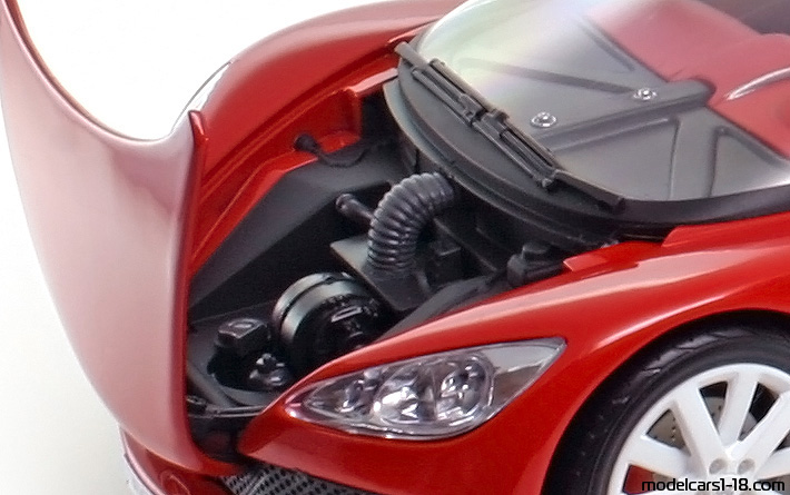 2002 - Peugeot RC Concept Solido 1/18 (Червен) Багажник / Отварящи се фарове