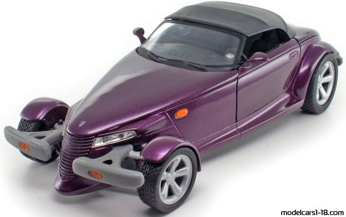 1997 - Plymouth Prowler Anson 1/18 (Лилав) Предна лява страна