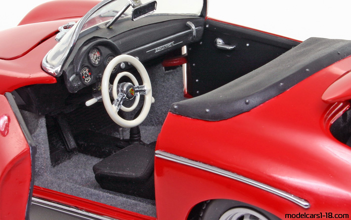 1958 - Porsche 356 A Speedster Kyosho 1/18 (Червен) Интериор арматурно табло