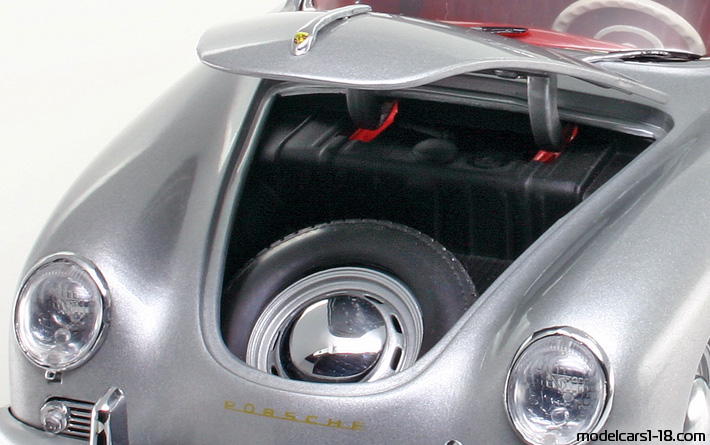 1956 - Porsche 356 A Sun Star 1/18 (Жълт) Багажник / Отварящи се фарове