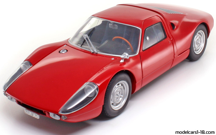 1964 - Porsche 904 Carrera GTS Minichamps 1/18 (Red) Предна лява страна
