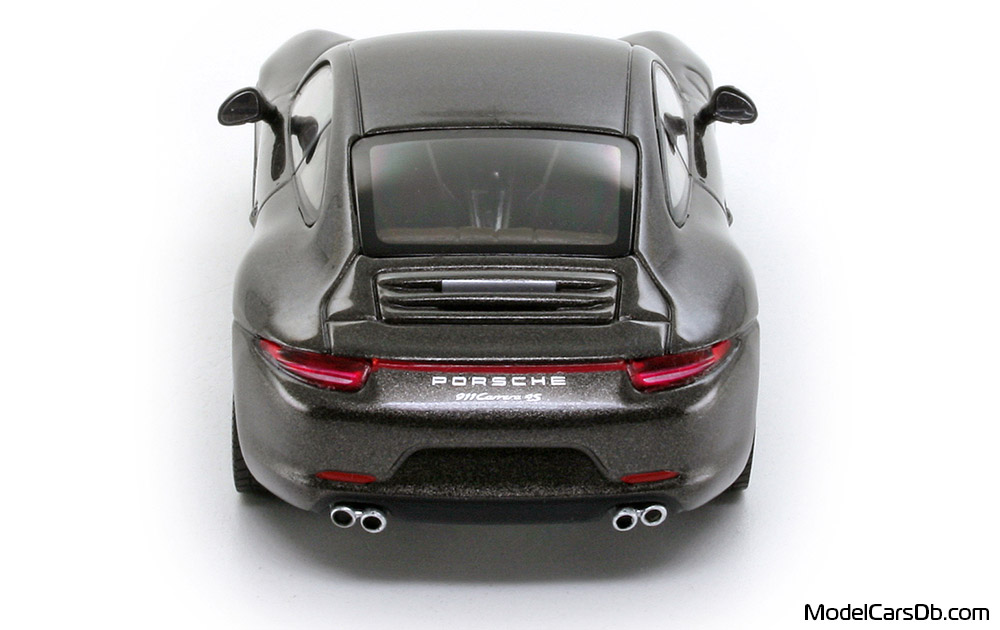 2014 - Porsche 911 Carrera 4S (991) Minichamps 1/43 (Сив) Задница