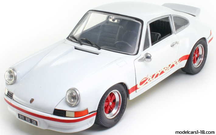 1973 - Porsche 911 Carrera RS 2.7 Jouef Evolution 1/18 (Green / Черен) Предна лява страна