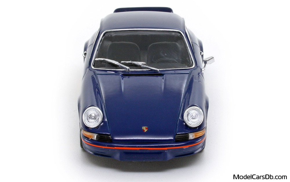 1973 - Porsche 911 Carrera RS 2.7 Spark 1/43 (Син / Оранжев) Предница