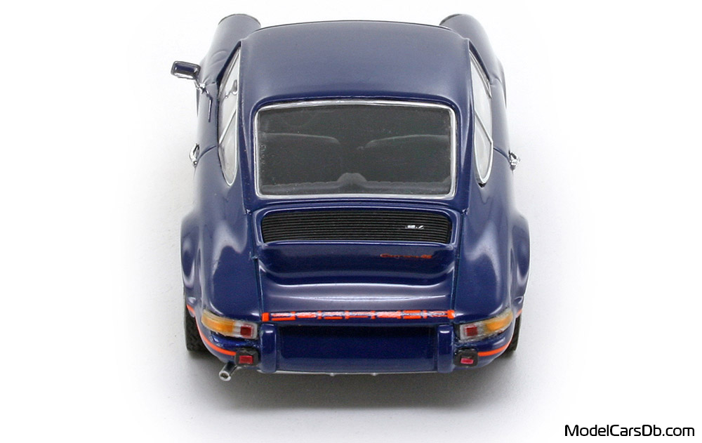 1973 - Porsche 911 Carrera RS 2.7 Spark 1/43 (Син / Оранжев) Задница