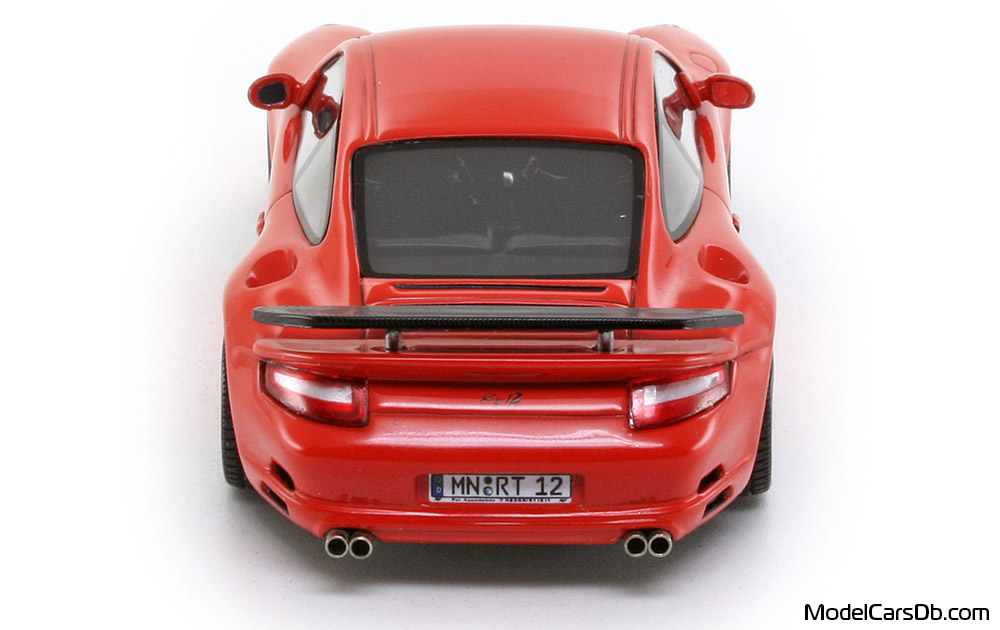 2005 - Porsche 911 Ruf RT 12 (997) Spark 1/43 (Червен) Задница