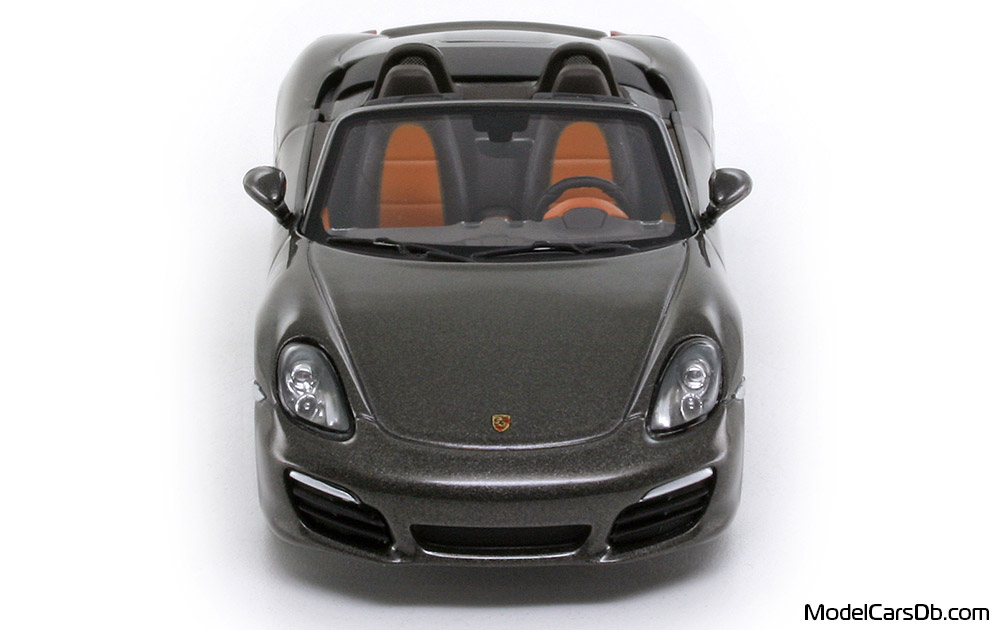 2012 - Porsche Boxster S (981) Minichamps 1/43 (Сив) Предница