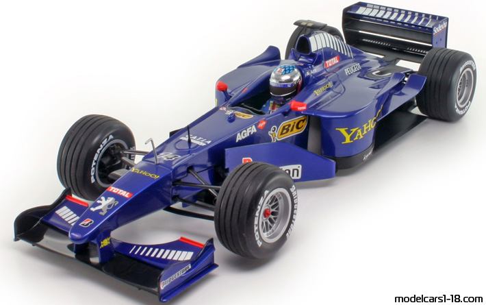 2000 - Prost Peugeot AP03 Minichamps 1/18 (Син) Предна лява страна