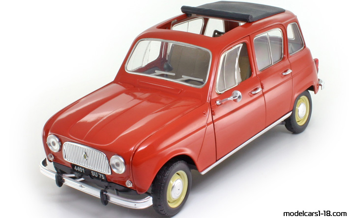 1964 - Renault 4L Solido 1/18 (Red) Предна лява страна