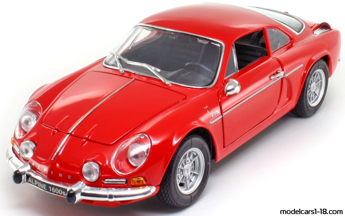 1971 - Renault Alpine A110 1600S Maisto 1/18 (Red) Предна лява страна