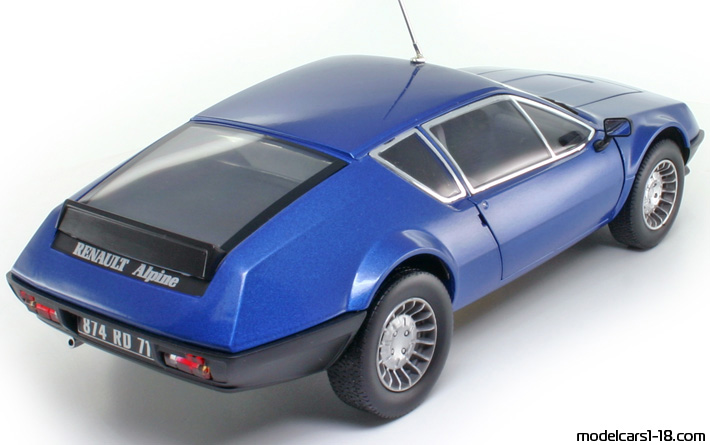 1981 - Renault Alpine A310 V6 Norev 1/18 (Син) Задна дясна страна